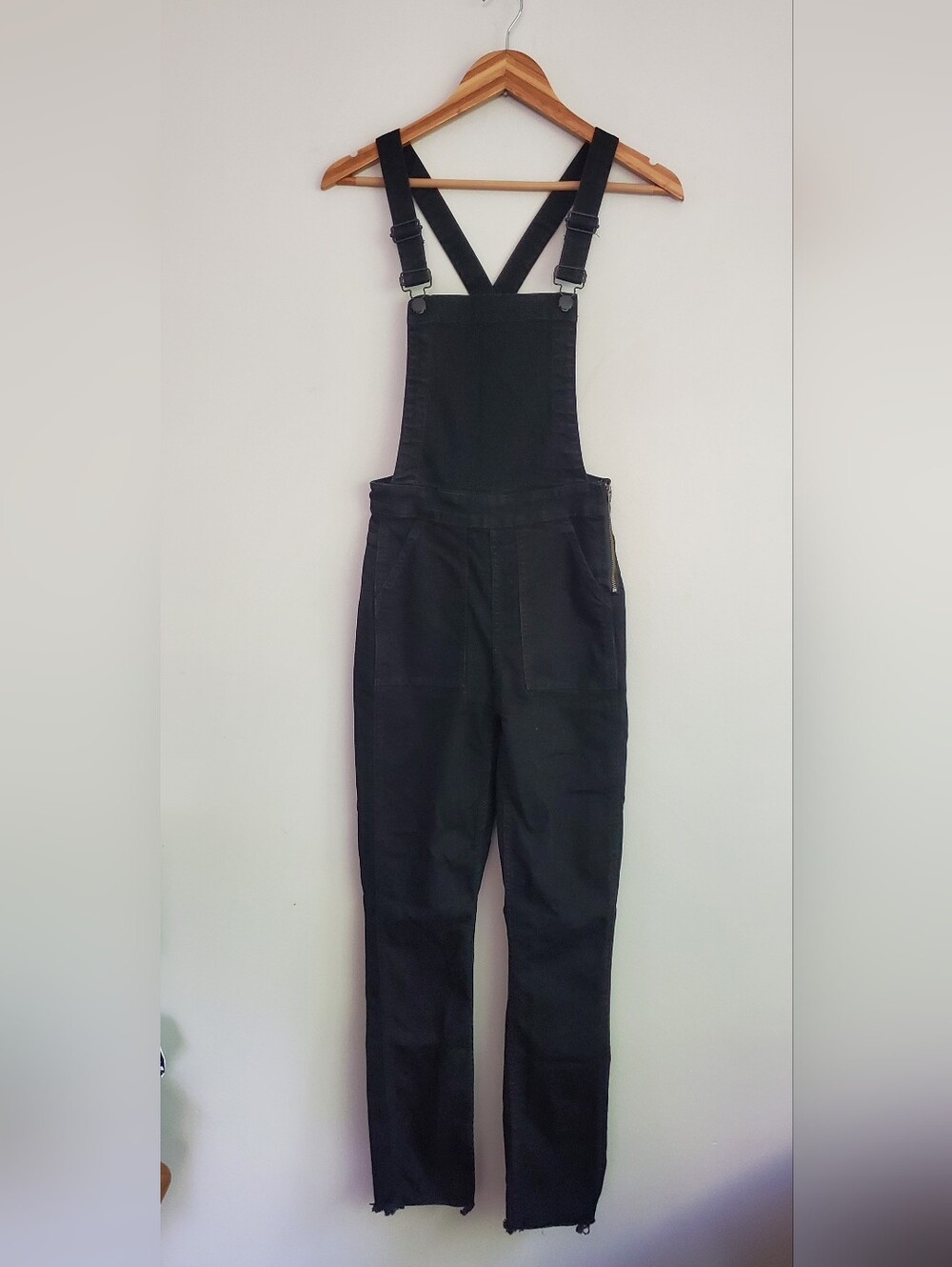 Madewell Black Denim Women's Overalls with Straight Legs Size XS
